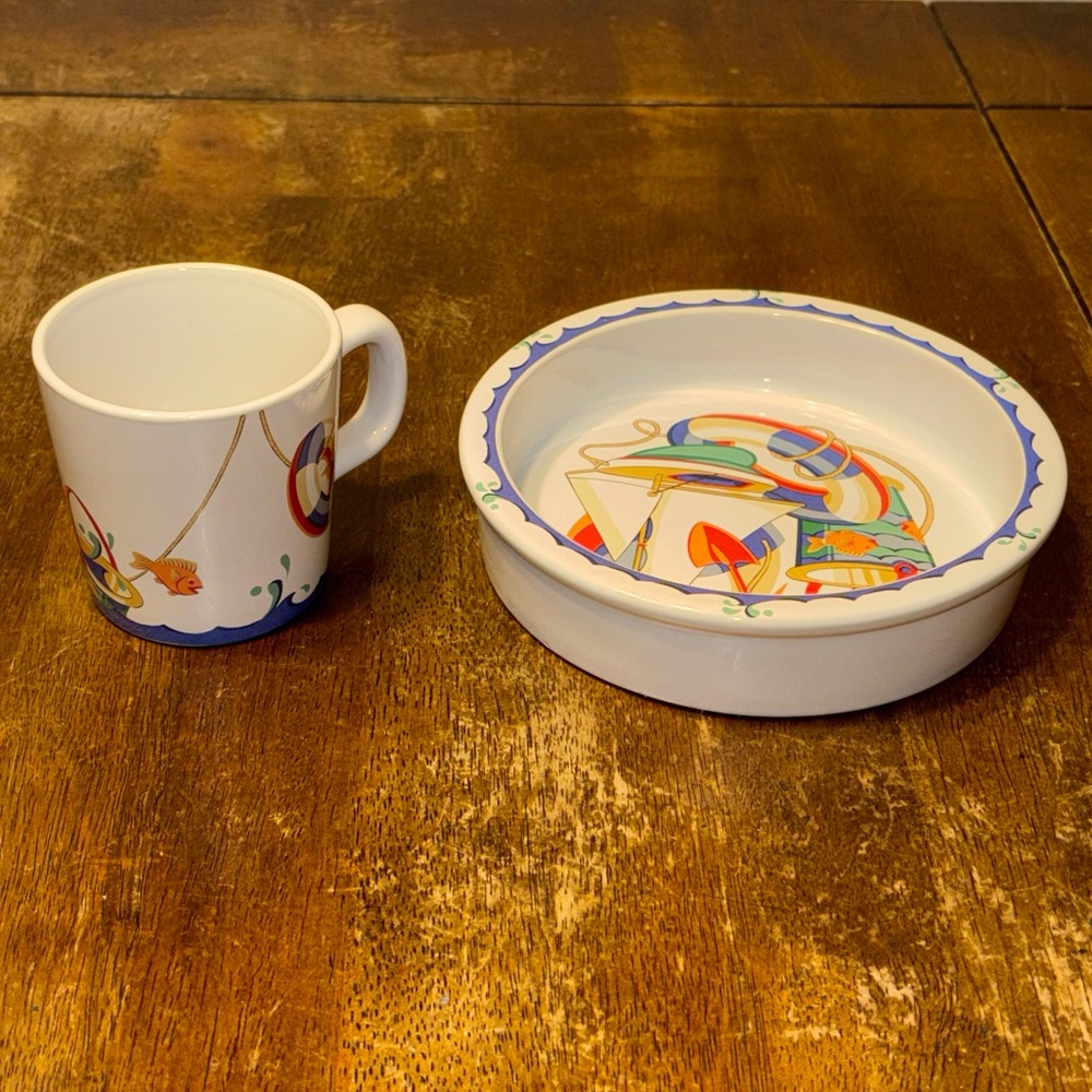 Tiffany & Co. Seashore Bowl & Cup Set